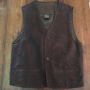 Genuine Leather Gap Vest